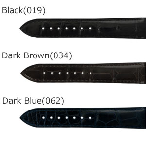 ADONARA CAOUTCHOUC SHINY 【カシス】 時計ベルト （アドナラカウチックシャイニー） （裏ラバー） アリゲーター 時計ベルト